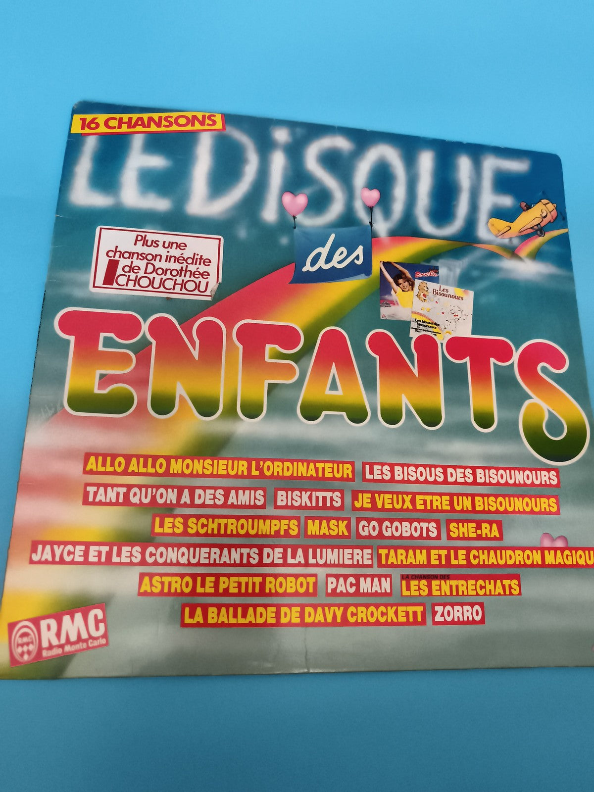 Vinyle 33 tours Le Disque des Enfants RMC Dorothée génériques dessins animés