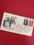 Lettre premier jour Croix-Rouge 1970, Chapelle de Dissay, timbres France, philat