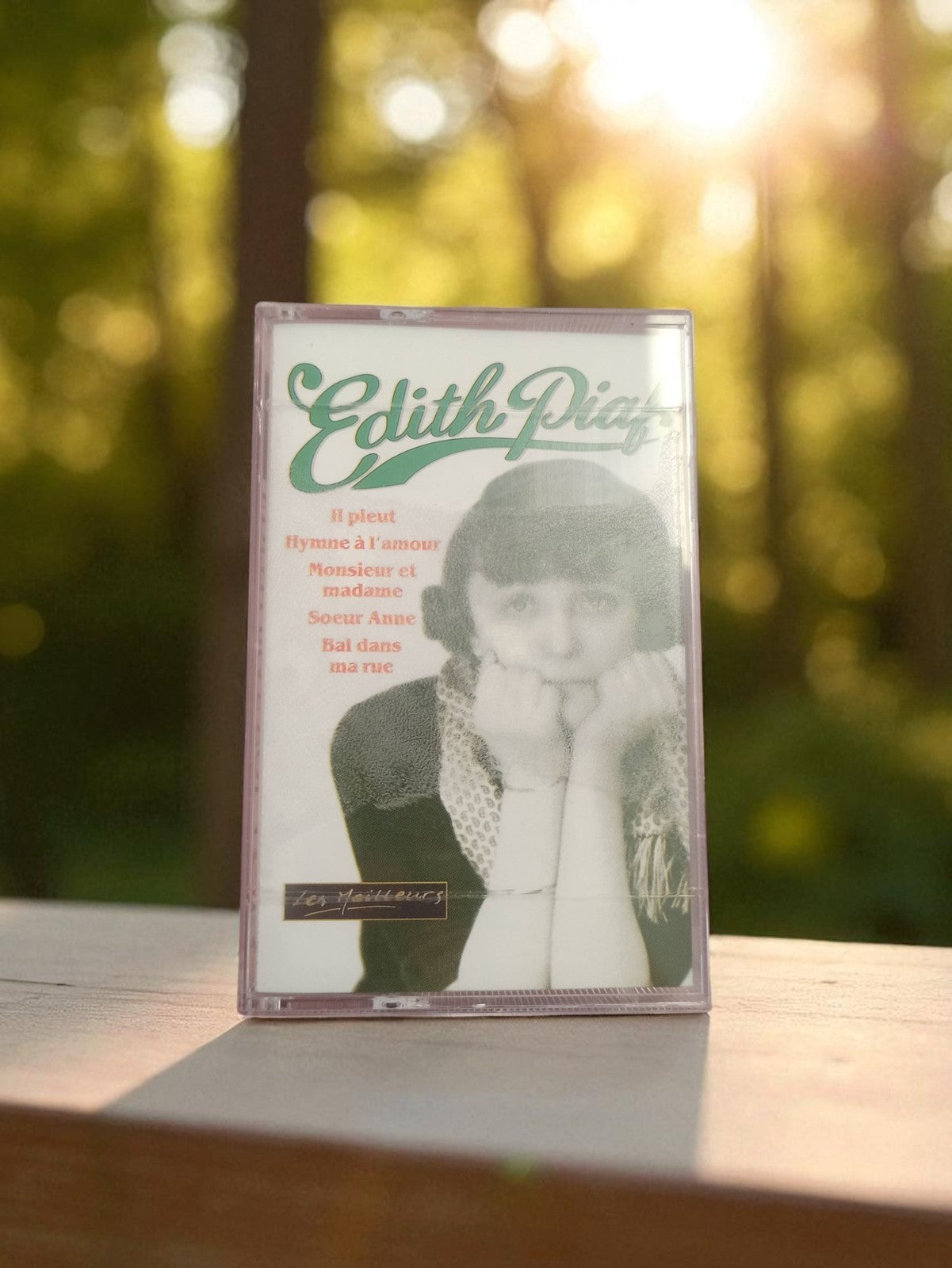 Cassette audio vintage Edith Piaf K7 ancien format rétro années 80/90