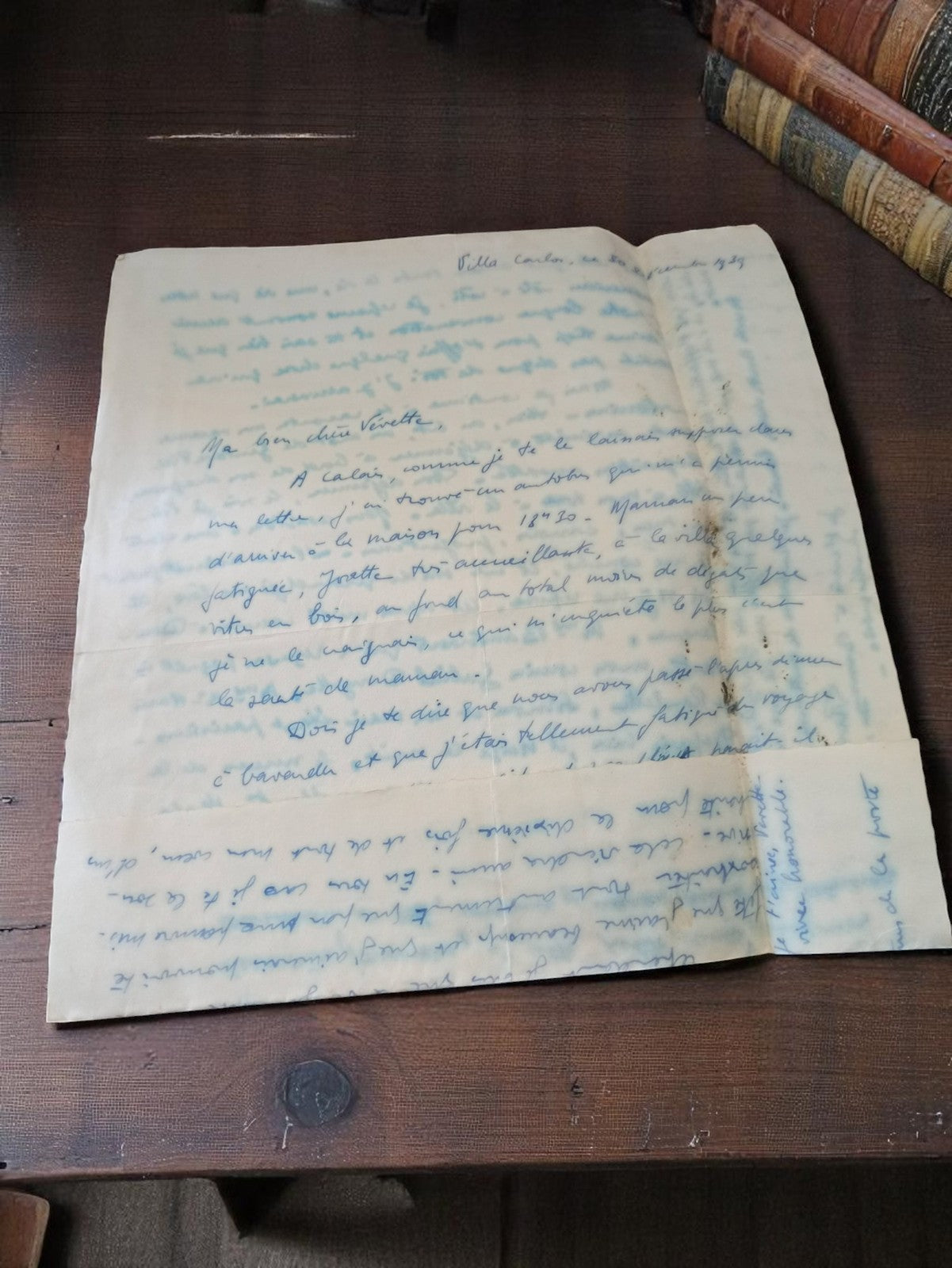 Lettre manuscrite ancienne 1944 Guerre 39-45 témoignage épistolaire vintage