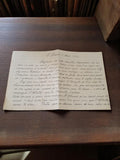 Lettre manuscrite vintage 1944 guerre Seconde Guerre mondiale témoignage ancien