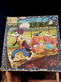 Puzzle vintage Disney Les Trois Petits Cochons boîte ancienne rétro rare