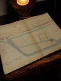 Plan ancien Marseille travaux publics hydraulique années 30-40 Port Fontaine Tui