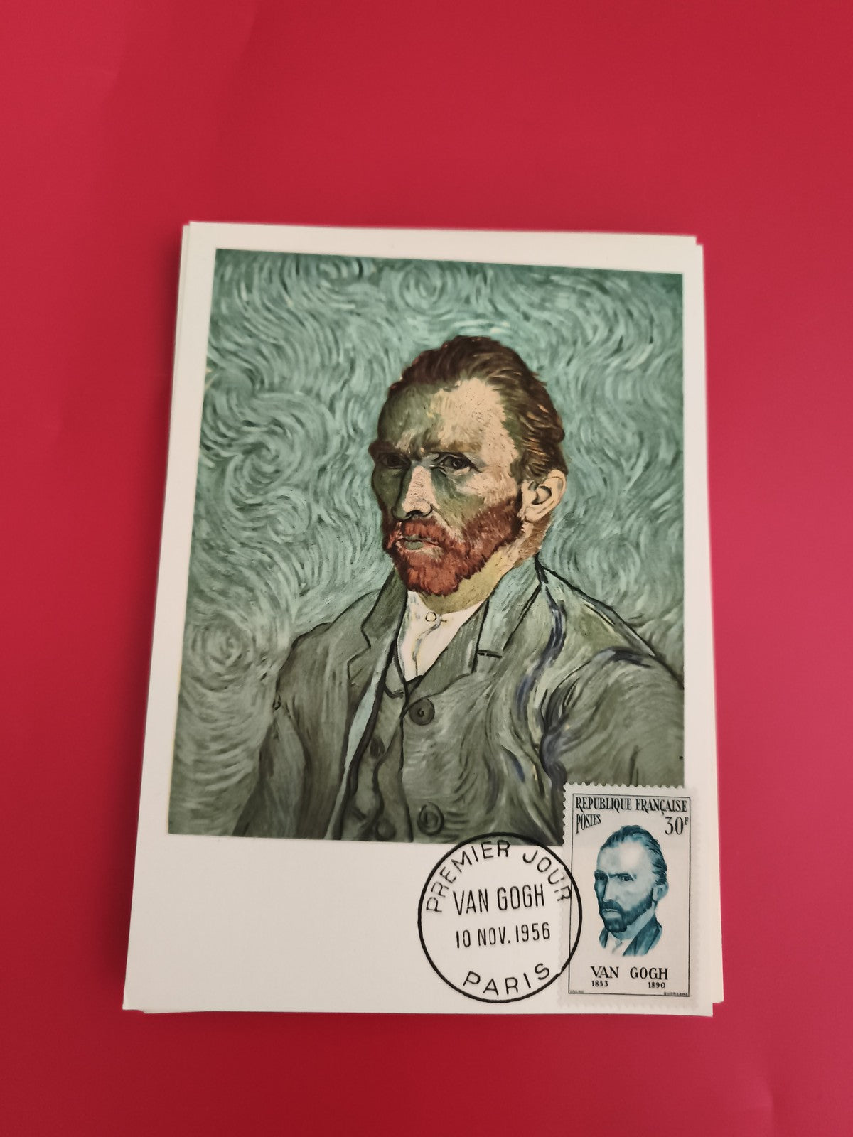 Carte Premier Jour Van Gogh 1956 Paris timbre philatélie France