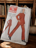 Patron couture ancien Jours de France n°2018 vintage, série luxe, années 70