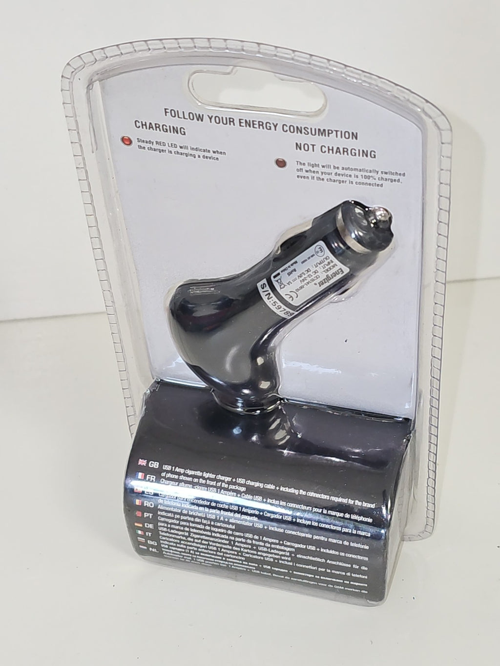 Chargeur USB voiture Energizer neuf, adaptateur allume-cigare, accessoire mobile