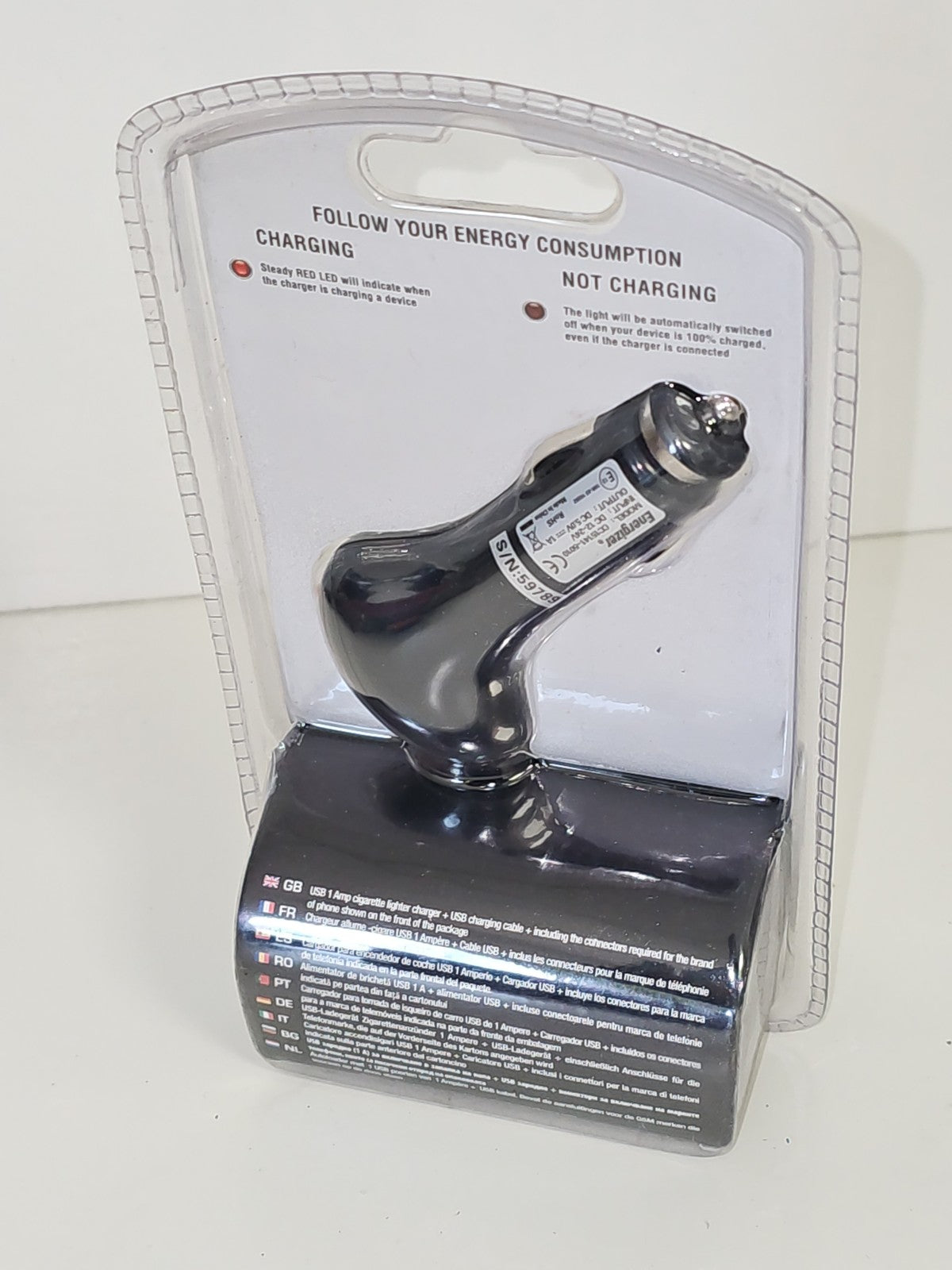 Chargeur USB voiture Energizer neuf, adaptateur allume-cigare, accessoire mobile