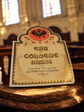 Étiquette publicitaire vintage pour eau de cologne russe