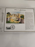 Feuillet CEF Abbaye de Landevennec 1985 philatélie oblitération illustrée