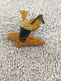 Pin's vintage Paradis Cocktail émaillé, boisson orange, badge rétro (Ref 6)
