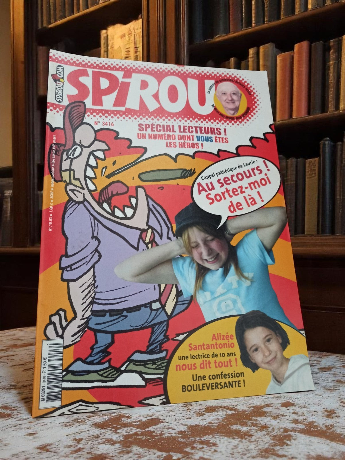 Magazine Spirou ancien n°3416 rétro années 2000 BD édition spéciale lecteur