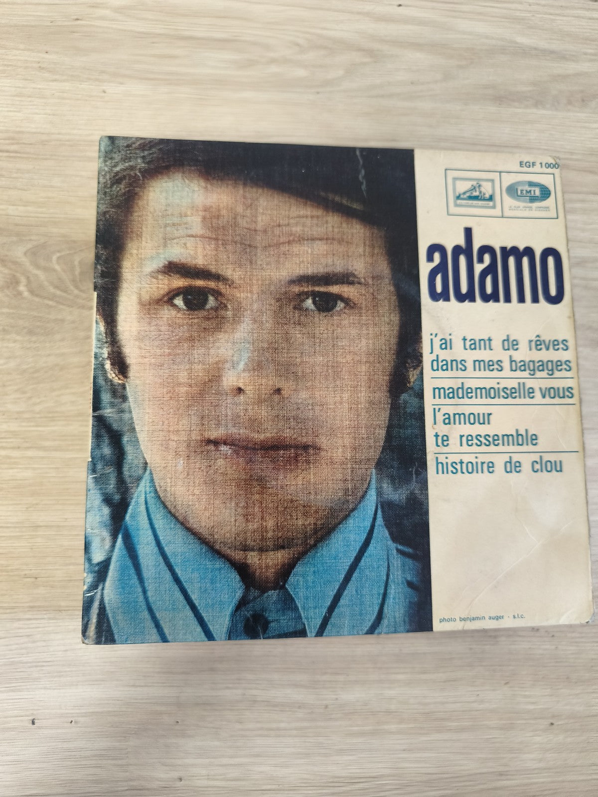 Vinyle 45 tours vintage Adamo pochette originale ? J?ai tant de rêves, EMI EGF 1