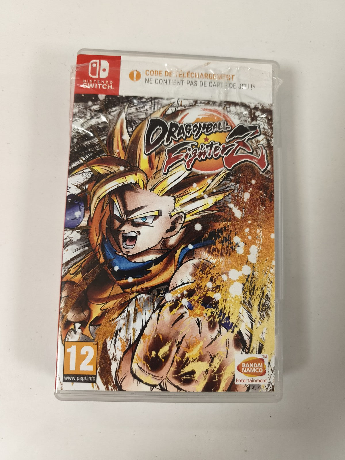 Boîtier Nintendo Switch vide pour Dragon Ball FighterZ, boîte officielle sans ca