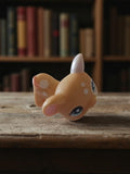 Figurine Petshop vintage faon taches blanches yeux bleus LPS jouet déco