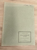 Ancien livre partitions Vivaldi Magnificat piano violon Universal Edition