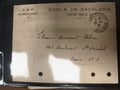 Lettre ancienne École de Cavalerie Rambouillet 1917 cachet postal philatélie