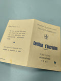 Ancienne carte électeur Marseille 1956 certificat d?inscription vintage papier