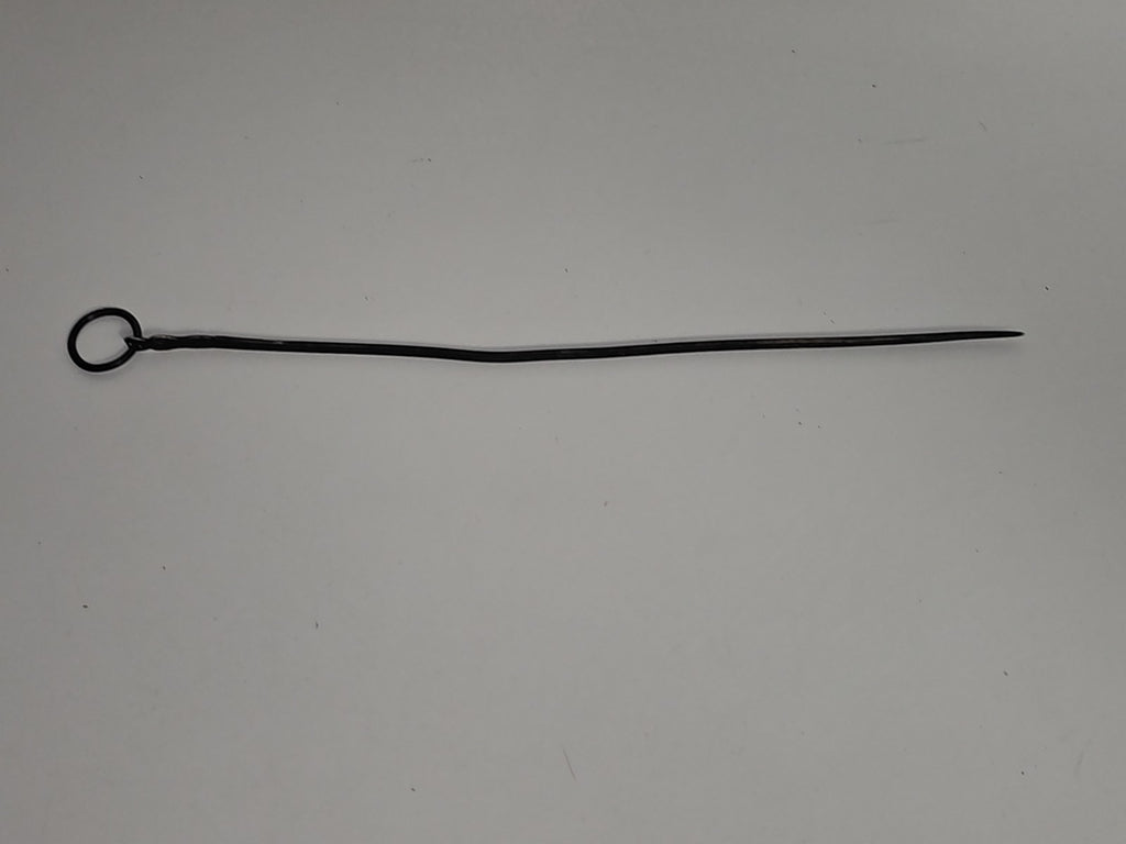 Vintage tige brochette ancienne en argent massif 11,3g collection cuisine rétro