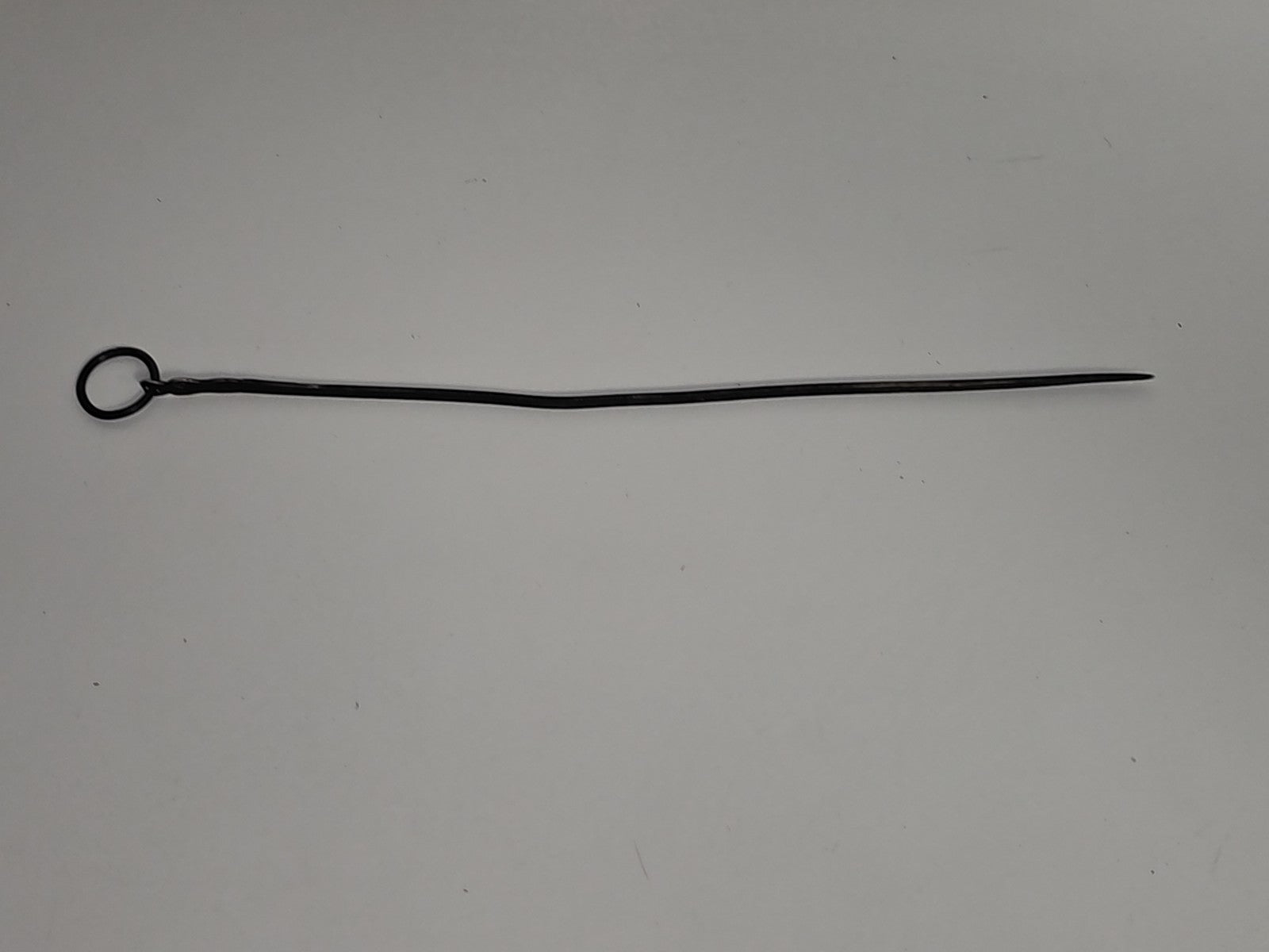 Vintage tige brochette ancienne en argent massif 11,3g collection cuisine rétro