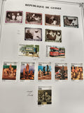 Timbres République de Guinée lot thématique Afrique, échecs, transports, 1997