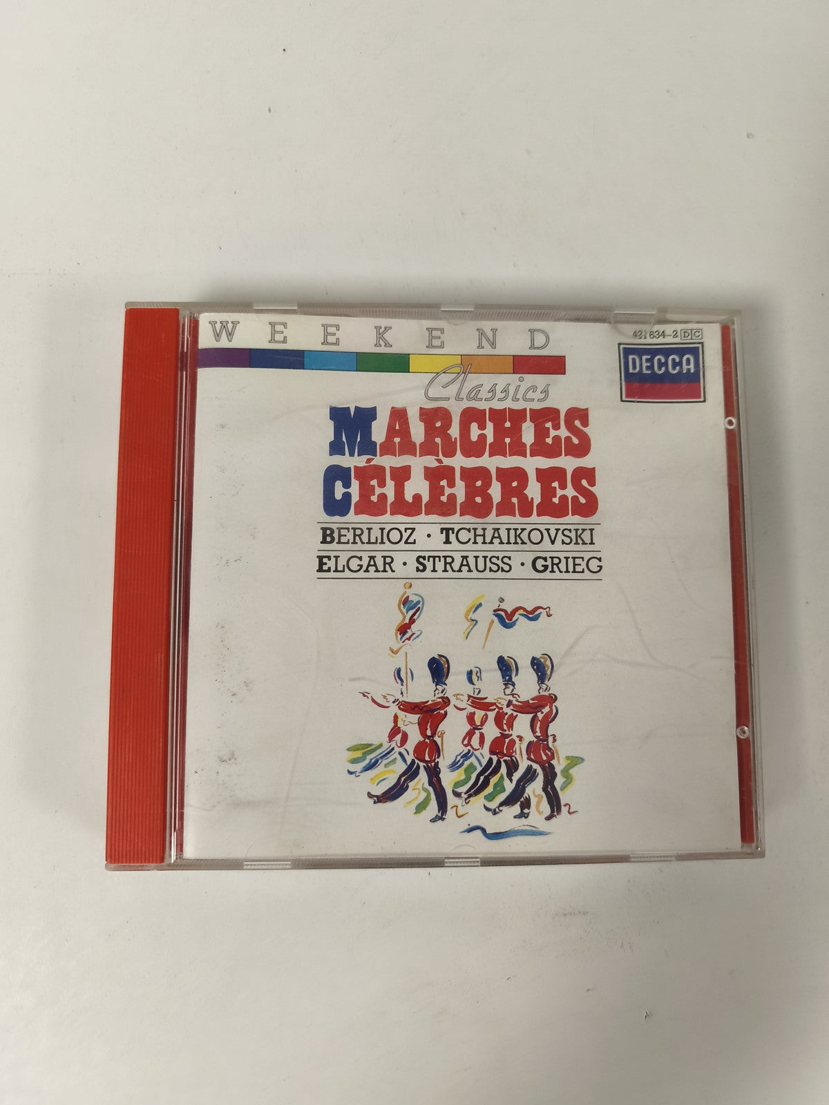 CD Marches Célèbres Berlioz Tchaïkovski Elgar Strauss Grieg Decca boîtier rouge
