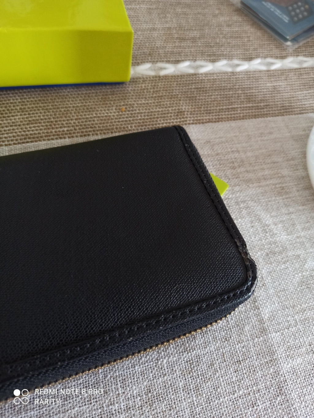 Portefeuille femme Versace Jeans noir zippé avec boîte et étiquette d?origine