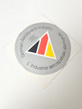 Vintage autocollant publicitaire ancien German aerospace industry espace rare