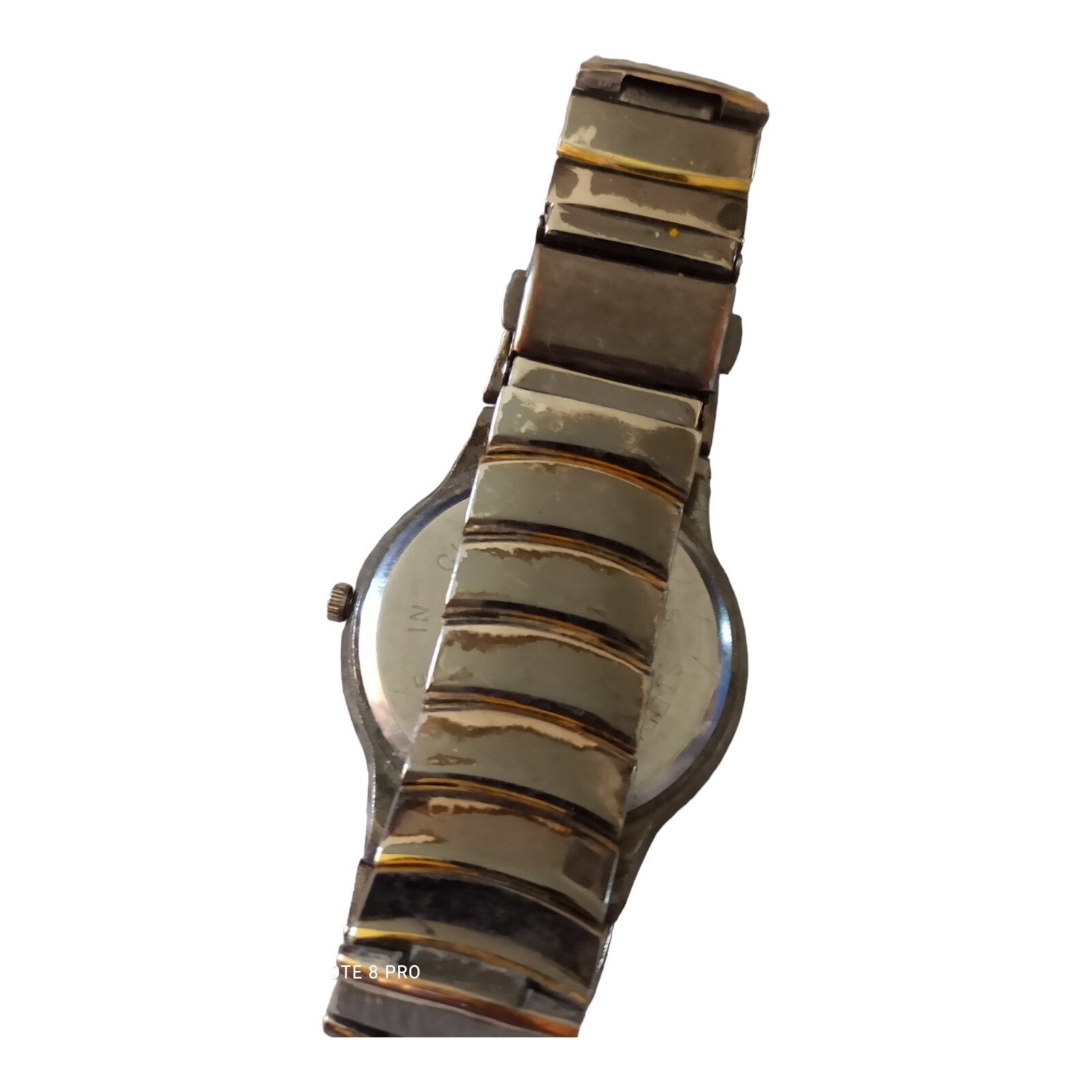 Montre femme ANROU quartz élégante, cadran noir doré, pile incluse