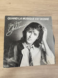 Vintage 45 tours Jean-Jacques Goldman ? Quand la musique est bonne, pochette d?o