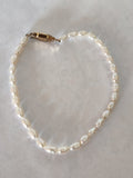 Bracelet vintage en perles de culture, ancien bijou petit format, collection rét