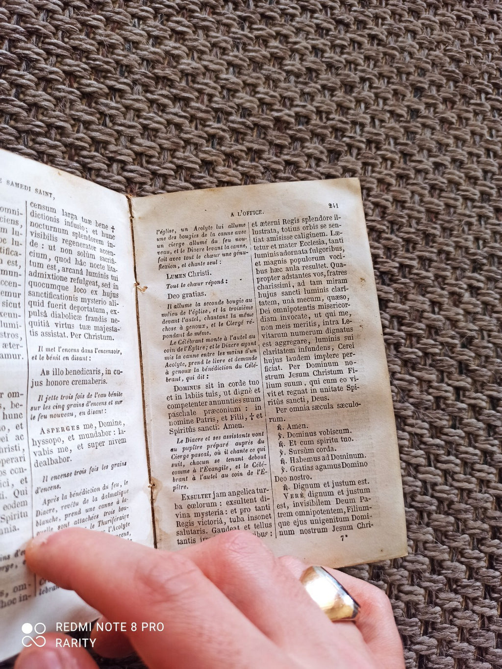 Livre liturgique Eucologe romain Collèges Compagnie de Jésus 1874 Paris