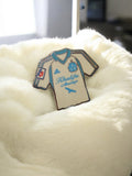 Pin's maillot Olympique Marseille Khalifa Airways vintage rétro OM football