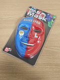 Masque supporter Lyon Red Card bleu rouge neuf vintage foot fan mask