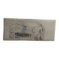 Plan original Dinky Toys Scalextric calque auto bande bleue vintage rare