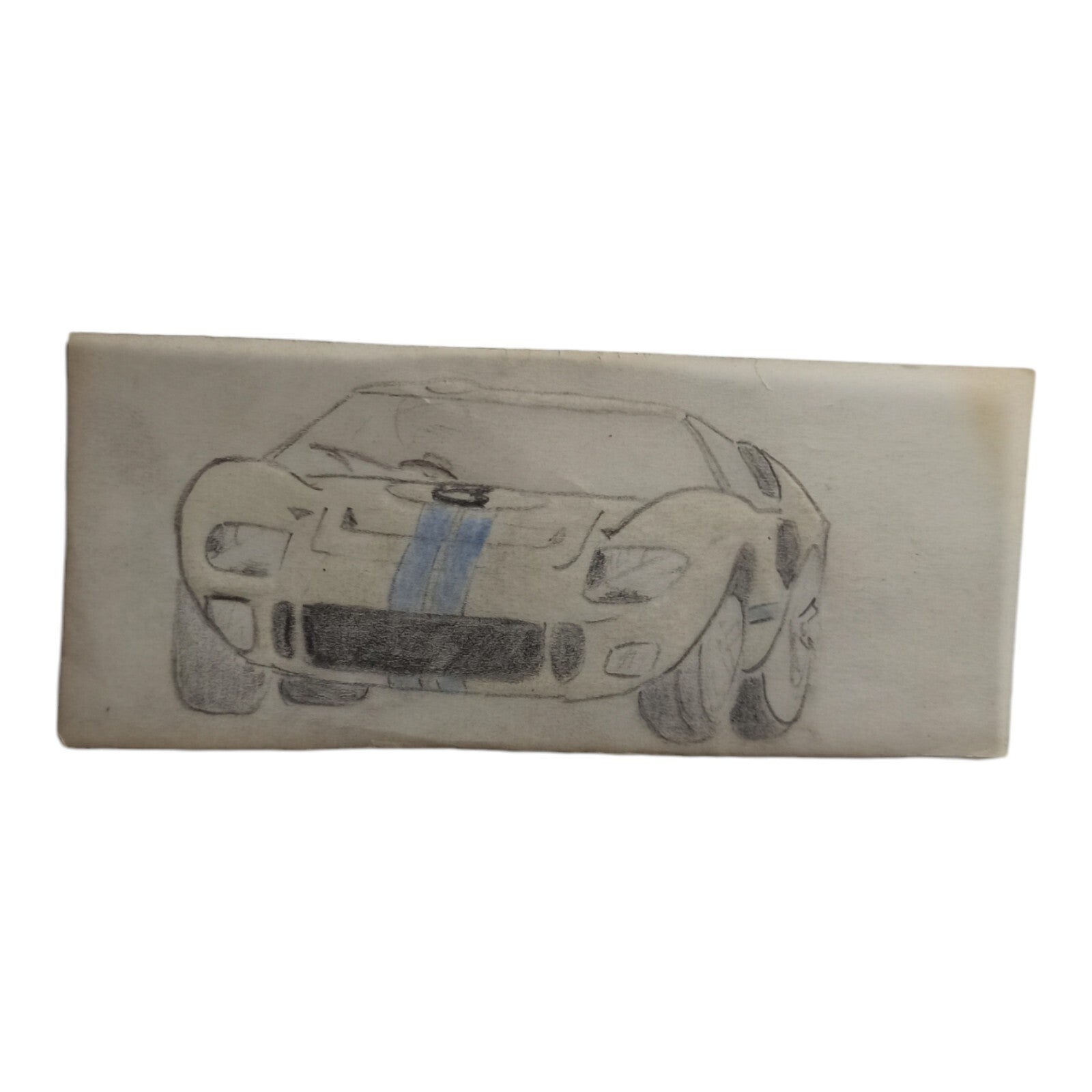 Plan original Dinky Toys Scalextric calque auto bande bleue vintage rare