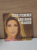 Vintage 45 tours Sheila disque vinyle ancien rétro collection chanson française
