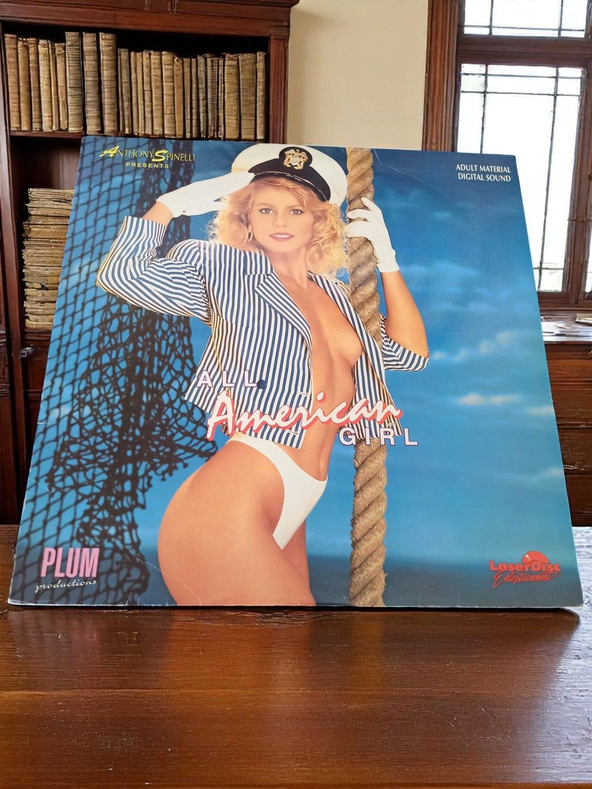 Laserdisc vintage All American Girl Plum Productions film adulte rétro