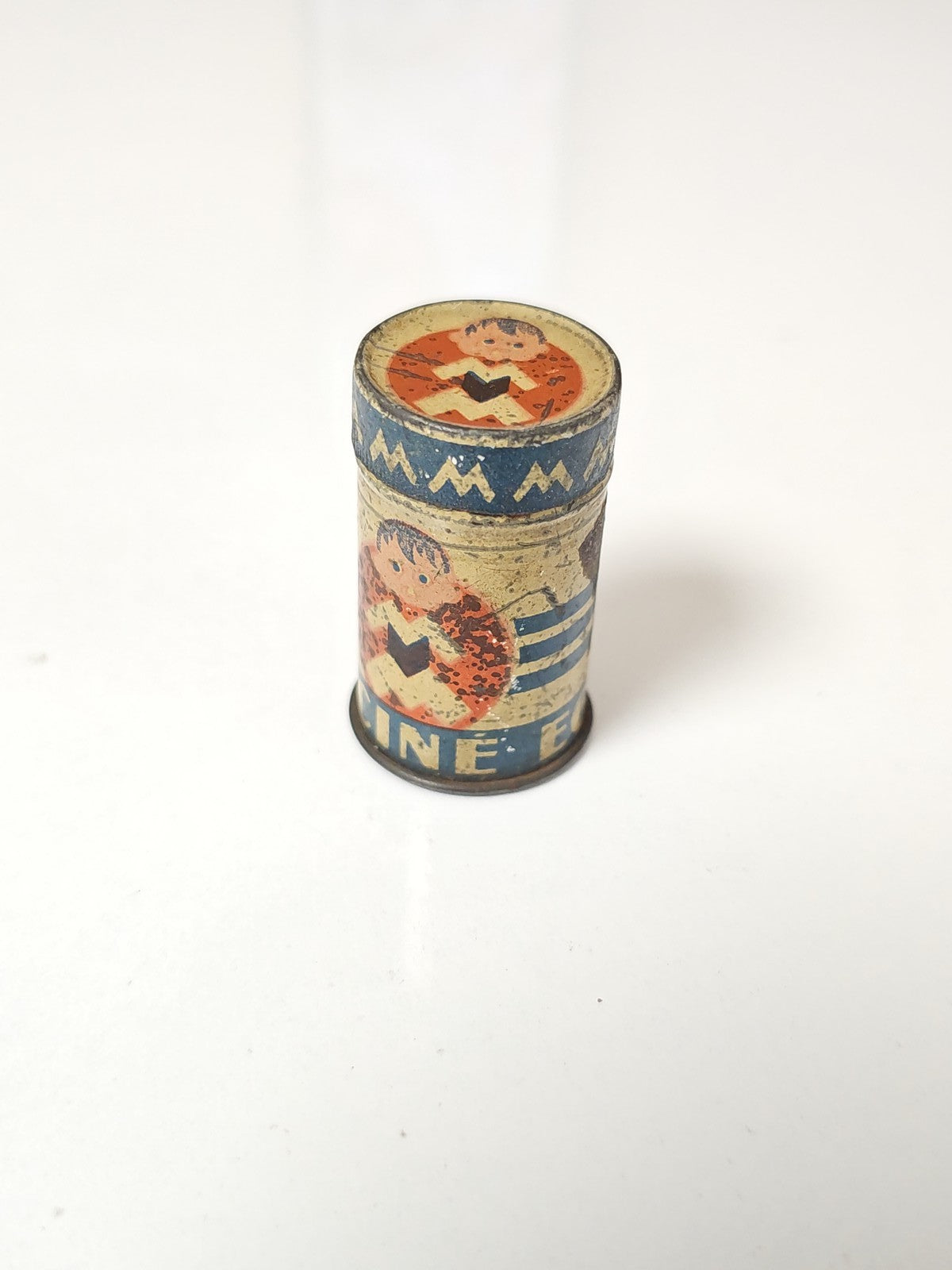 Ancienne boîte tôle publicitaire signée De Andreis Cinéma Edga Art Déco vintage