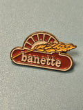 Vintage pin's Banette logo rouge épi de blé boulangerie collection (Ref 16)