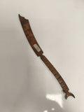 Coupe-papier ancien militaire WW1 aspect bronze sculpture lame courbe
