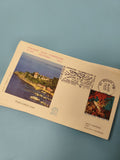 Enveloppe premier jour FDC Port-Cros timbre Parc National 1978 illustration coul