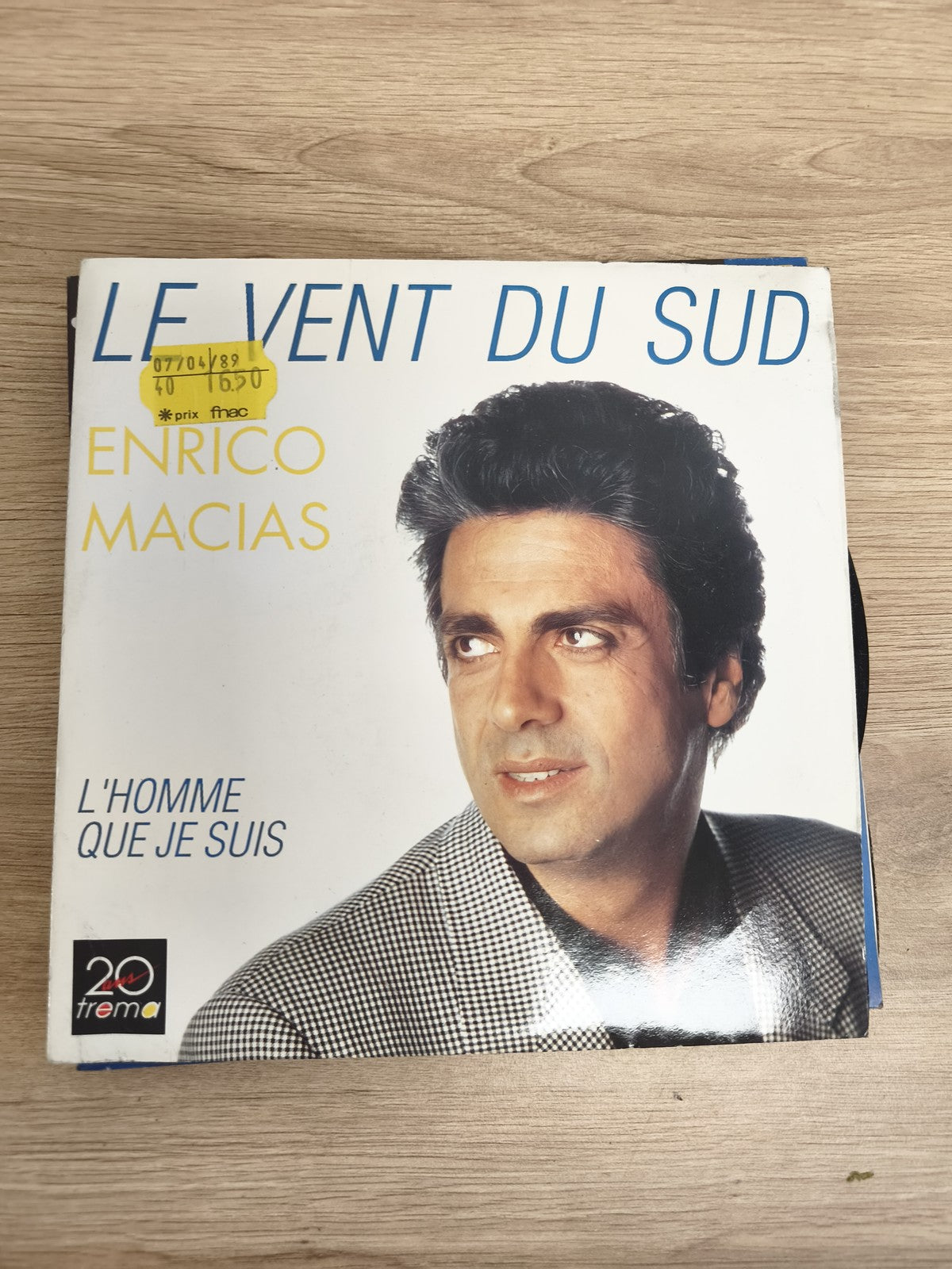 Vinyle 45 tours Enrico Macias Le Vent du Sud / L?Homme Que Je Suis pochette