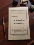 Livret propagande école Parti Communiste 1944 La question paysanne vintage rare