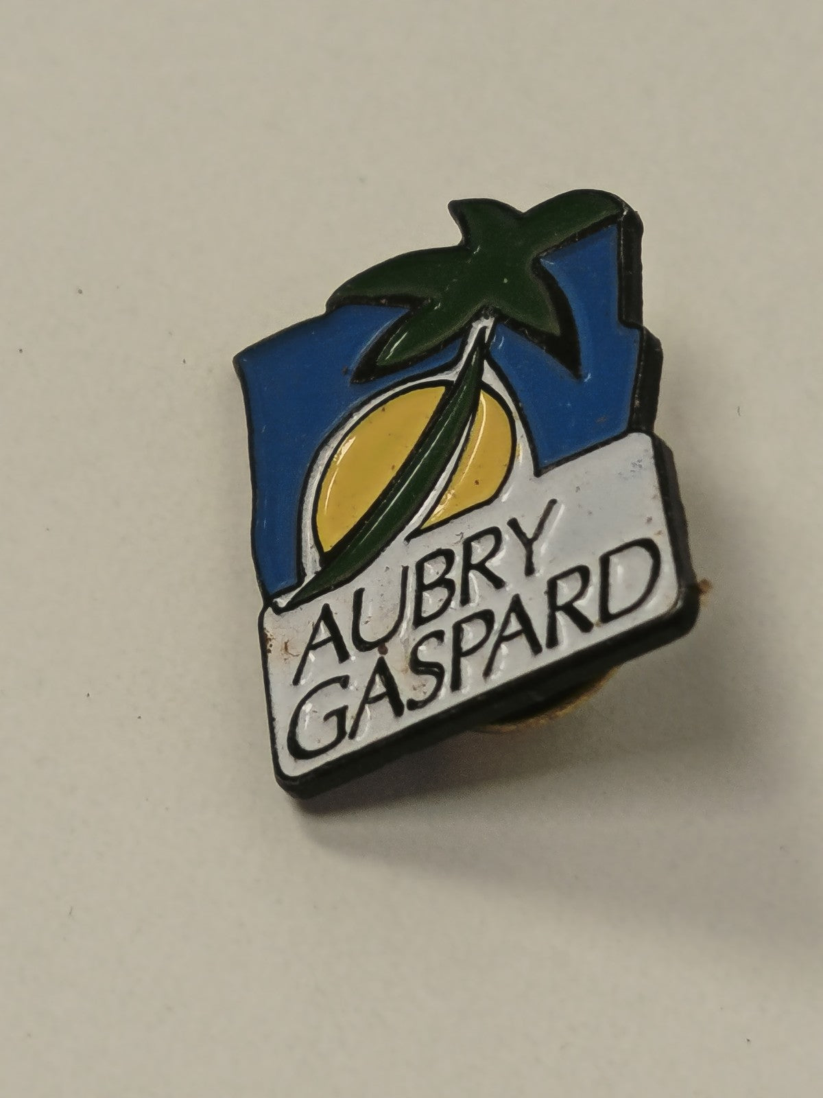 Pin's ancien Aubry Gaspard vintage collection rétro badge broche rare France