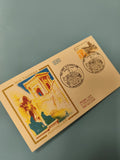 Enveloppe FDC Premier Jour Montpellier Série Touristique illustration colorée