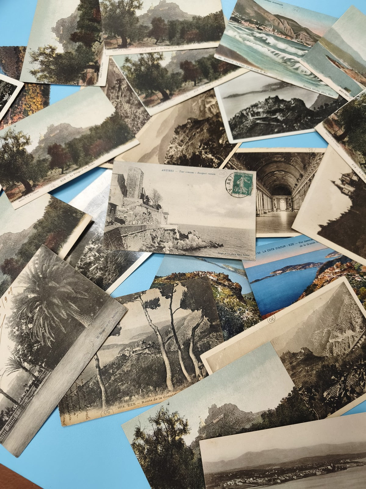 Lot cartes postales anciennes CPA paysages France divers lieux vintage vrac