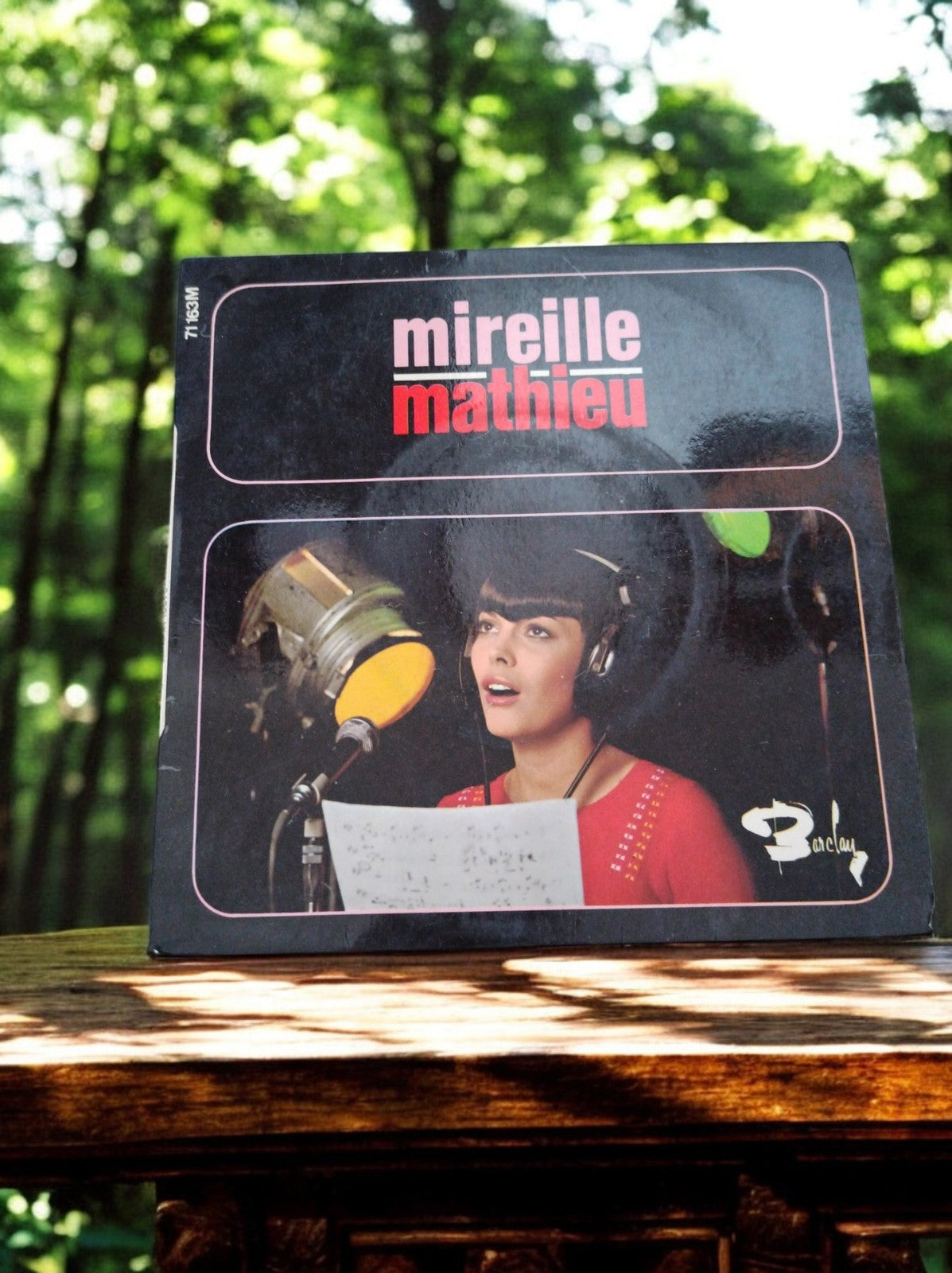 Vinyle 45 tours Mireille Mathieu Barclay pochette photo vintage rare
