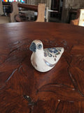 Figurine oiseau en céramique peinte main vintage Mexique folk art déco