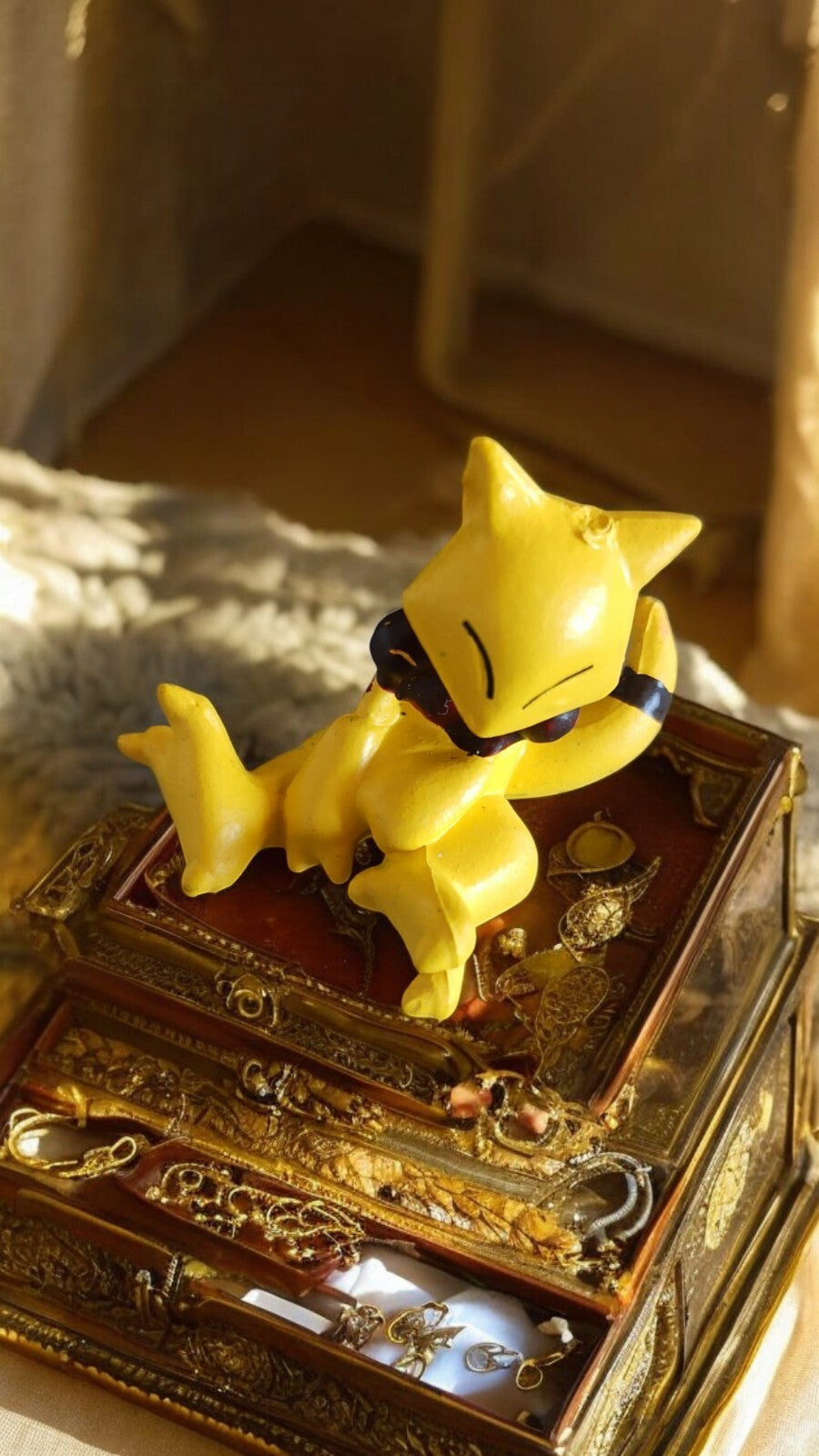 Figurine Pokémon Abra 2005/2006 PVC jaune ? Rare, collection officielle