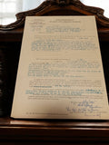 Document ancien redevance domaniale Marseille 1951 Travaux Publics vintage
